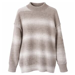 Sage the Label Ombre Gray Shimmer Sweater Medium